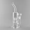 Bent Neck Direct Inject Water Pipe with Stereo Perc Joint Size 18mm Female Height 10 Inches Large Stereo-matrix Percolator ES-GB-028