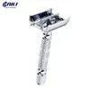 Fashion Stainless Manual Safety Blade Razor Double Edge Shaver Beard Shaving for Men with Mirror Case +6 Blades BD179