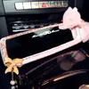 1pc Auto Diamant Innen Rückspiegel Bling Schmetterling Blume Dekoration für Mädchen Frauen Auto Accessories280K