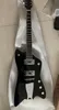 Custom G6199 Billy Bo Jupiter Solid Black FireBird Thunderbird elgitarr Real G Knobs, TV Jones Pickups, Chrome Hardware