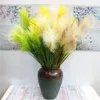 5 Forks Reed Grass Artificial Flowers for Home Garden Room Furnishings Decor Fake Flowers Wedding Party Decoration Floral256i