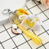 Acrylic PVC Keychains 3D Sneaker Shoes Rainbow I Love You Letter Key Chain Ring Holders Fashion Lover Couple Bag Charms Car Keyrings Jewelry