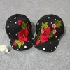 Fashion-Baseball Cap Hat Rose Flower with Diamond Female Casual Caps Simple Sun Hat Travel Sunshade Hats