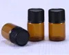 1ml/2ml amber Glass Essential Oils bottle glass sample Bottles Vials Bottles Mini Refillable Glass Chemistry Lab Chemicals,Colognes & Per