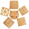 Lovely Hollow Wooden Carved Coaster Heat-insulated Cup Mat Tableware