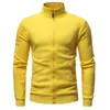 Mens Patchwork Zip Hoodie Sweatshirt Höst Vinter Casual Långärmad Slim Pocket Fit Hoodies Blus 6 Färger M-XXL Chamarra Hom