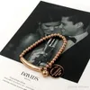 Braceuse entièrement bijoux Pulseira en acier inoxydable bracelet en acier fantastique bracelet en or rose plaqué amour étiquette bijoux 8710973