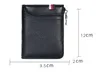 RFID beschermde echte lederen heren Zipper Designer Wallets mannelijke mode koe lederen munt nul kaart portemonnees zwart/koffiekleur no1156