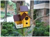 casa de pájaros Casa de pájaros de madera Jaula de pájaros Decoración de jardín Productos de primavera2332