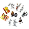 50 pçs/saco Mixed Lovely Rabbits Car Stickers For Skateboard Laptop Pad Bicicleta Moto PS4 Phone Bagagem Decal Pvc Guitar Helmet Stickers