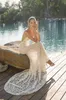 2020 Julie Vino Mermaid Gelinlik Ayrılabilir Tren Ile Dantel Aplikler Glitter Abiti Da Sposa Custom Made Backless Boho Gelinlik