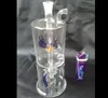 Filtro muto in vetro a quattro artigli Bottiglia di tabacco per acqua con fiore superiore e artiglio inferiore Bong Bruciatore a nafta Tubi per acqua Pipa in vetro Rigs per olio Smo