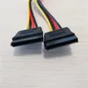 10pcs --- Zupełnie nowe złącze zasilania 4Pin do 2x serial ATA SATA HDD Power Cable