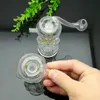 Bong per pipe da fumo Fabbricazione Narghilè soffiato a mano Bottiglia di fumo d'acqua in vetro scheletro a quattro lati di vendita calda classica