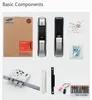 SHP-DP728 Keyless BlueTooth lock Fingerprint PUSH PULL Two Way Digital Door Lock English Version Big Mortise