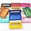 Ny 10/20 / 40pcs Partihandel Square False Eyelash Förpackning Box Fake 3D Mink Eyelashes Boxes Faux Cils Magnetic Wase Lashes Tom