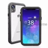 iPhone 11 Pro Max XS XR S10 Artı Not 10 için su geçirmez Sualtı Darbeye Snowproof Açık Zırh Şeffaf Case Arka redpepper