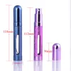 High Quality 12ml Metal Perfume Glass Bottle Travel Aluminum Empty Spray Perfume Atomizer Refillable LX7397