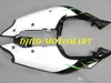 Kit de carénage de moto pour KAWASAKI Ninja ZX7R 97 99 00 03 ZX 7R 1997 2003 Ensemble de carénages ABS vert flammes noires KA08