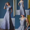 Evening Dresses With Wrap Beaded Sash A Line Elegant Long Prom Gowns Special Occasion Gowns V Neck Guest Dress