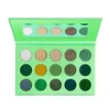 Green Smokey Eye Shadow Matte and Glitter Highly Pigmented Makeup Palettes Eyeshadow Yellow Purple Blue 15 Color Bright Creme Shim1578349