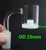 2019 Último 4 mm de espesor Núcleo inferior opaco Reactor Gavel Cuarzo Térmico Banger Clavo con interior Spinning Carb Cap para vidrio Bongs Dab Rigs