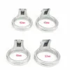 Rostfritt stål Male Chastity Belt Equipment Integrated CB Lock Male Chastity Cage A345