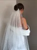 Błyszczące błyszczy Bling Bridal Wedding Weselle 1 -warstwowe długie welony ślubne Długość katedry ręcznie robione miękkie cekiny tiulowe welda 250z