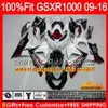 Wstrzyknięcie SUZUKI GSXR-1000 GSXR1000 09 10 11 12 13 15 16 16HC.51 K9 GSXR 1000 2009 2010 2012 2012 2014 2015 2016 Fairing Black Light