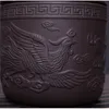 Purple Clay Dragon Phoenix Tea Caddy Säsongsförsegling Box Puer Container Ceramic Tea Storage Jar Accessories Spices Tea Canister