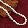 Whole natural White Coral stone Round Gemstone Beads Necklace 18 quot2135242