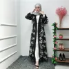 2019 iShowtienda Marke Sommer Muslimische Kleidung Muslimische Frauen Lange Maxi Kleid Robe Abaya Islamische Blume Dubai Cardigan Ramadan S-2XL