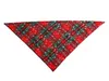 Dog Bandana Christmas Buffalo Plaid Snowflake Pet Scarf Triangle Bibs Kerchief Pet Costume Tillbehör för små medelstora stora hundar kattdjur