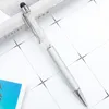 Klassiek Model Goede Kwaliteit Metalen vaten gevulde echte Swarovski Crystal Pen met Stylus Bulk In Stock Crystal Bling Stylus Pen te koop