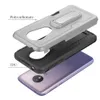 Para Motorola G Stylus G8 G7 jogo Cartão de Crédito Alimentação E6 E5 Além disso TPU PC Car Holder Magnet de sucção com Kickstand caso capa protetora