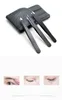 1.2 3pcs set with PU bag thick stainless steel eyebrow clip with sharp and slanted eyebrow tweezers mouth hair pulling