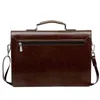 Mens Business Bags Theftproof Lock PU Leather Briefcases Bags Leather Laptop Handbags Male Shoulder Bags172p