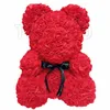 Nouvelle vie éternelle rose ours cadeau de Noël mousse Rose fleur fête d'anniversaire ours en peluche cadeau de mariage T8