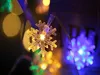 LED Snowflake Lights Wedding Room Bar Outdoor Juldekoration LED Ljus 3 meter 20 st Warm Lights Party Props T2i5644