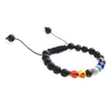 Seven Chakra Bracelets Men and Women Fashion Personality Popular Aromatherapy Essential Oil Diffuser Bracelet Braided Rope246U