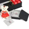 Urso subiu caixa de presente, caixa do anel, caixa de colar, caixa de jóias criativa para presente de aniversário de sua namorada