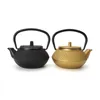 Gold Black Cast Iron Tea Pot Teapot Japanese Style Kettle With Strainer 300ML
