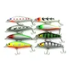 EPACKET CRANKBAITS HARD BAITS MINOW FISHING LURES 8 5CM 10 3G 6HOOKS 85mm Minnow釣りタックルMI068286O1292239