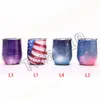 new 9oz Colorful Cups stainless steel tumblers Mug Red Wine beer cup Cocktail coffee mugs with lid child water cup T2I5302