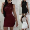 Seksowne Kobiety Panie Bandaż Bodycon Bez Rękawów Sukienka Wieczorowa Party Nightwear Club Lato Krótka Slim Mini Dress