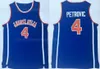 NCAA College 4 Drazen Petrovic Jerseys Men Basketball Jugoslavija Jerseys Cheap Sale University Team Color Blue Top Kwaliteit te koop