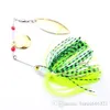 New Design Fishing Tackle 6 color Spoon Lures 6pc Spinner Lure Fishing Lure for Fishing bait Free Ship