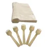 Fourchettes en bois compostables, 300 pièces, assiettes en bambou, fête pique-nique cuisine T8wb