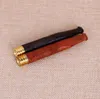 Narguilé Fume-cigarette en bois massif pour femme de 5 mm avec acide rouge à double vis naturel