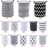 Klädförvaringshinkar Bins Children's Toy Basket Bag Organizer Tvättpåse Handhållen Canvas förvaringspåse Tvätt Stora förvaring Totes LSK153